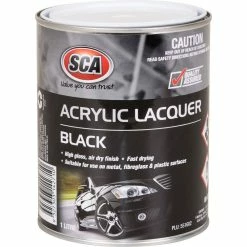 SCA Acrylic Paint, Black - 1 Litre