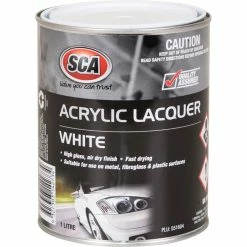 SCA Acrylic Paint, White - 1 Litre