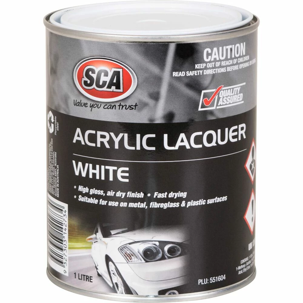 SCA Acrylic Paint, White - 1 Litre 1 SCA Acrylic Paint, White - 1 Litre