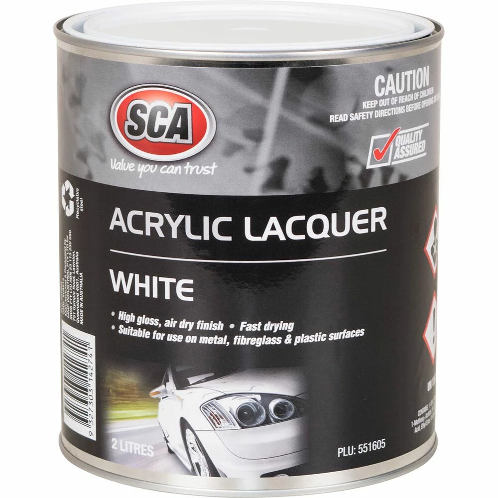 SCA Acrylic Paint, White - 2 Litre 1 SCA Acrylic Paint, White - 2 Litre