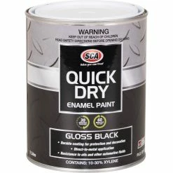 SCA Quick Dry Enamel, Black - 1 Litre