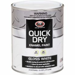 SCA Quick Dry Enamel, White - 1 Litre