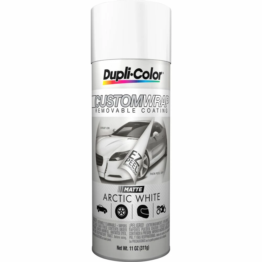 Dupli-Color Aerosol Paint Custom Wrap, Matte Arctic White - 311g 1 Dupli-Color Aerosol Paint Custom Wrap, Matte Arctic White - 311g