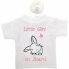 Cabin Crew Kids Little Girl On Board T-Shirt Sign Pink