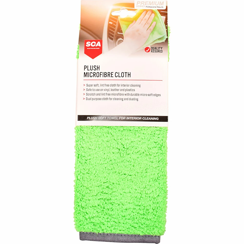 SCA Premium Plush Microfibre Cloth 400 X 400mm 1 SCA Premium Plush Microfibre Cloth 400 X 400mm