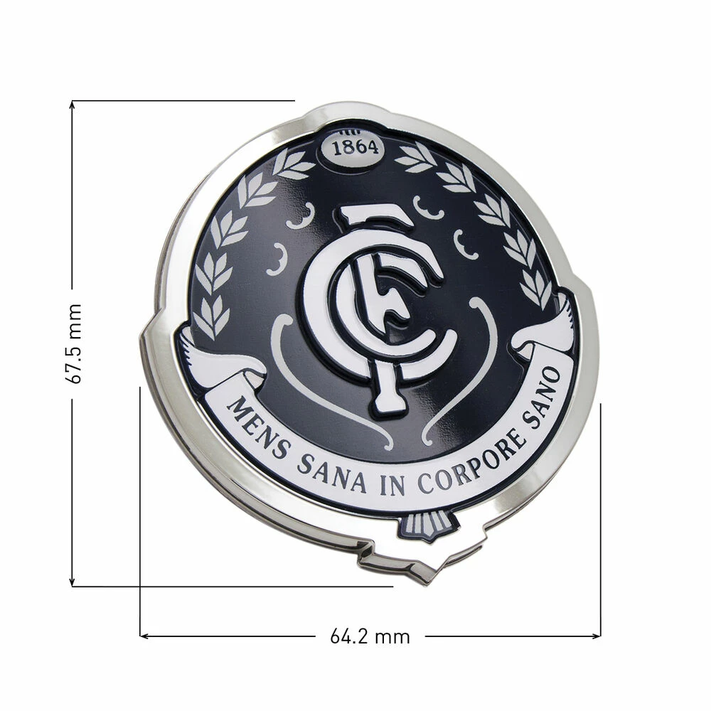 Carlton Blues AFL Supporter 3D Chrome Logo 2 Carlton Blues AFL Supporter 3D Chrome Logo - Image 2