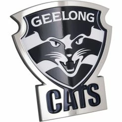 Geelong Cats AFL Supporter 3D Chrome Logo