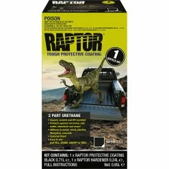 Raptor 2K Bedliner Kit, Black - 1 Litre