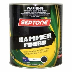 Septone® Hammer Finish Paint, Black - 2 Litre