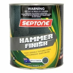 Septone® Hammer Finish Paint, Charcoal - 2 Litre