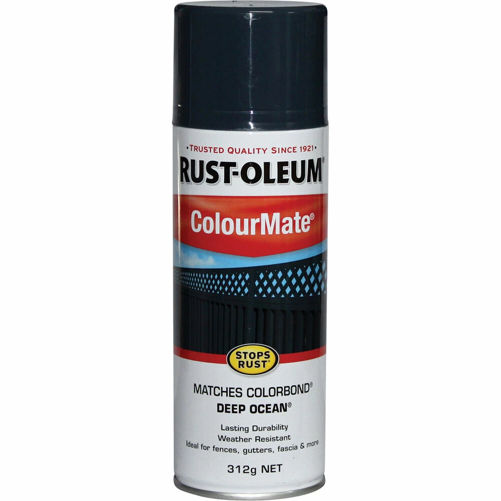 Rust-Oleum Aerosol Paint - Colourmate, Deep Ocean 312g 1 Rust-Oleum Aerosol Paint - Colourmate, Deep Ocean 312g