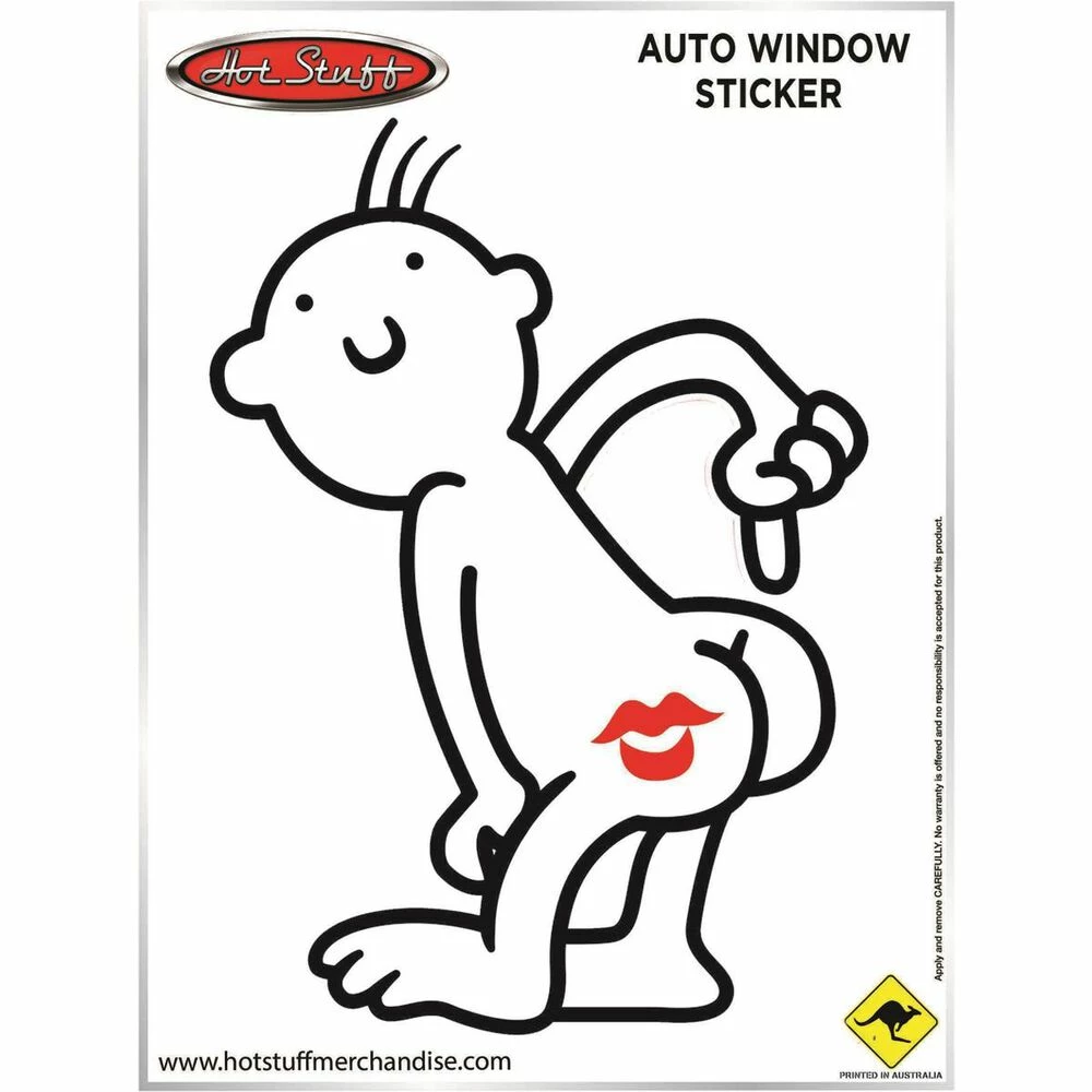 Hot Stuff Sticker Kiss Mine, Vinyl 1 Hot Stuff Sticker Kiss Mine, Vinyl