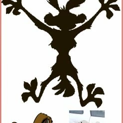 Hot Stuff Sticker Coyote Crash Medium, Vinyl