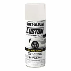 Rust-Oleum Custom Premium Lacquer Paint, Matt Pearl White - 312g