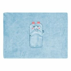 Cabin Crew Kids Foldable Travel Blanket Blue