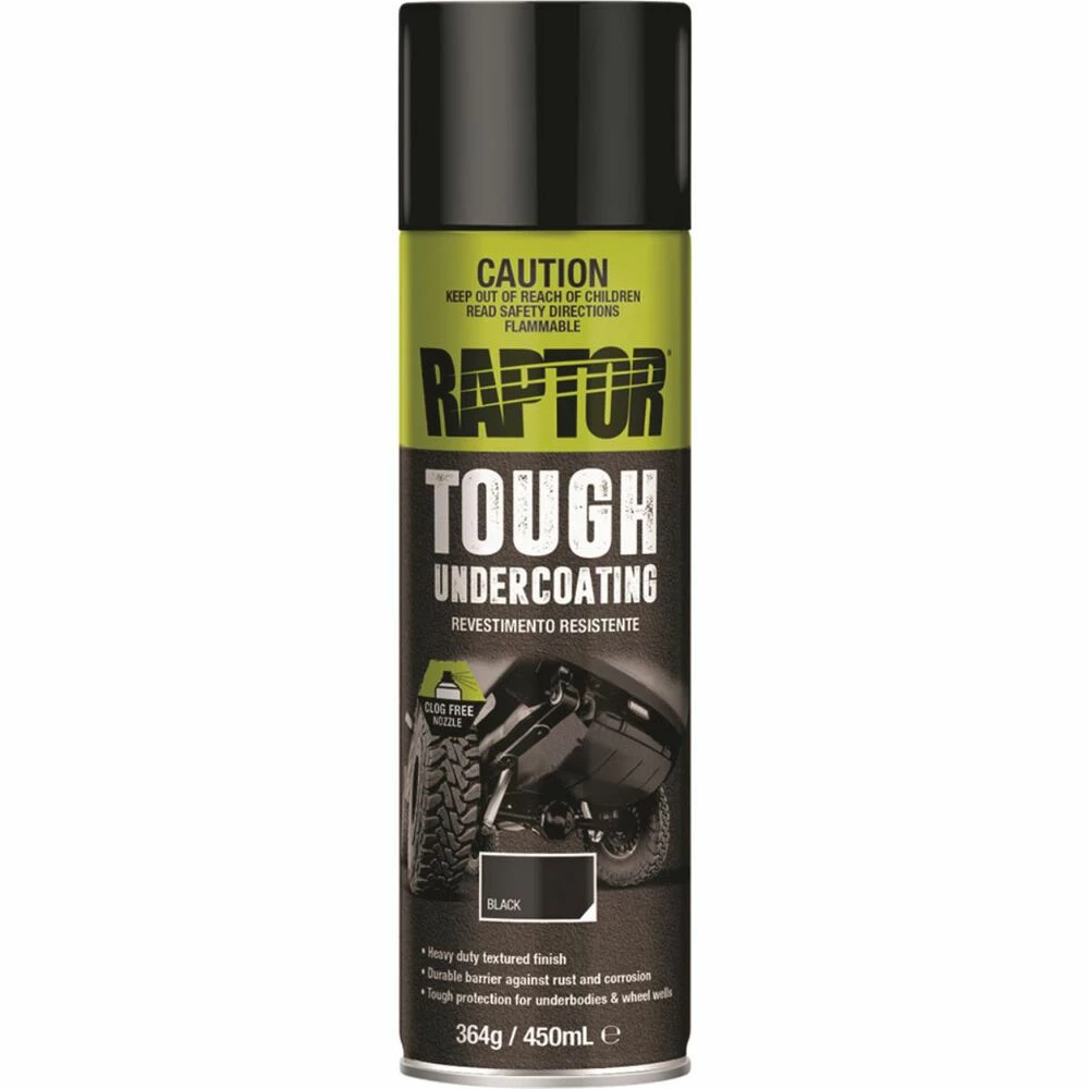 Raptor Tough Underbody Coating, Black - 450mL 1 Raptor Tough Underbody Coating, Black - 450mL