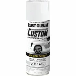 Rust-Oleum Custom Premium Lacquer Paint, White - 312g