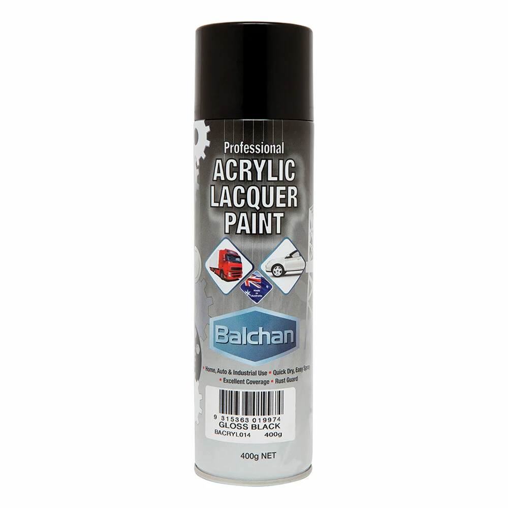 Balchan Acrylic Paint, Gloss Black - 400g 1 Balchan Acrylic Paint, Gloss Black - 400g