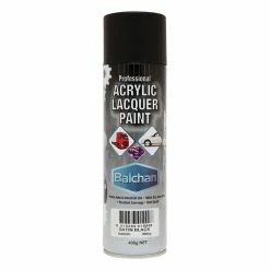 Balchan Acrylic Paint, Satin Black - 400g