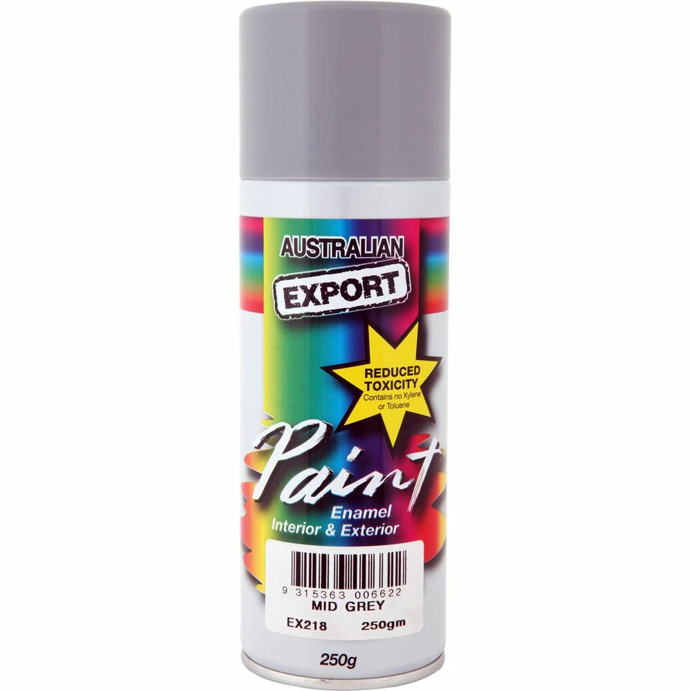 Export Enamel Paint, Mid Grey - 250g 1 Export Enamel Paint, Mid Grey - 250g