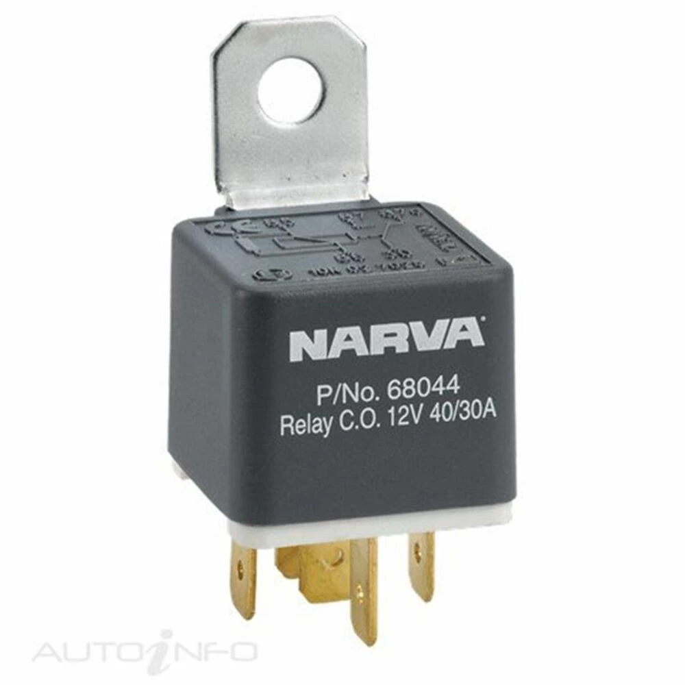 Narva 5 Pin Relay - 40/30A, 12V 1 Narva 5 Pin Relay - 40/30A, 12V