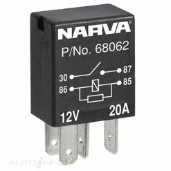 Narva Normally Open Micro Relay - 20A, 12V