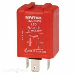 Narva 3 Pin LED Electronic Flasher With Pilot - 12V