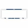 AFL Number Plate Protector - Crows, 6 Figure Clear Standard